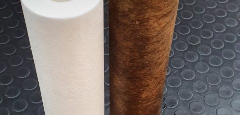 Kullanılmış Sediment Filtre Görüntüsü, Çamurlu Filtre, Kirli Filtre