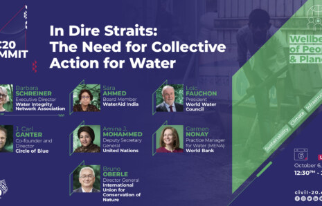 Sivil Toplum C20 Sanal Zirvesi: Su Güvenliği için Acilen Toplu Eyleme Geçilmeli