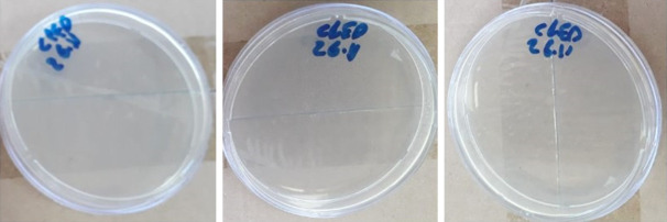 Şekil-2 Zemzem suyu patojen içermez ve CLED agarda büyüme olmaz
